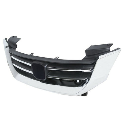 Solid Spare Front Bumper Hood Grille Black&Chrome Plastic Durable For Honda Accord 2013-2015