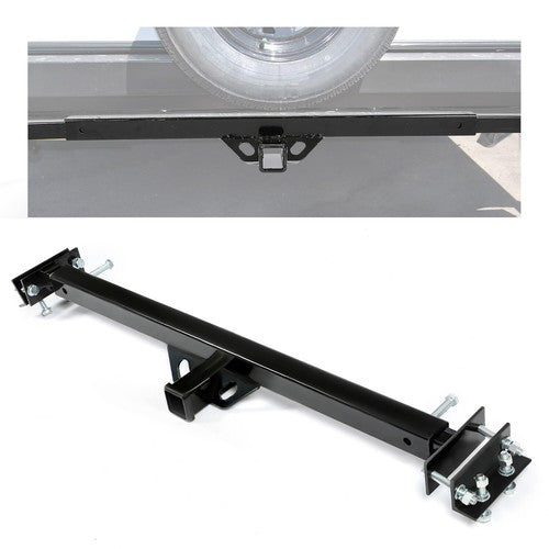 Solid Spare 2'' Trailer Hitch For Camper RV Trailers 5th Wheel Bike Rack Mount Adjustable