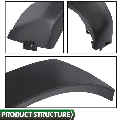 Solid Spare Fit For 2005-2011 Toyota Tacoma Black Front Bumper End Cap Left Side