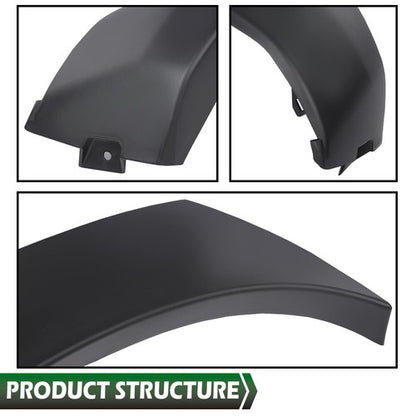 Solid Spare Fit For 2005-2011 Toyota Tacoma Black Front Bumper End Cap Left Side