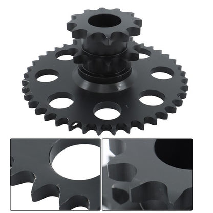 Solid Spare Chain Drive Cluster Sprocket Set D76529 D64175 Fits Case Skid Steer 1845