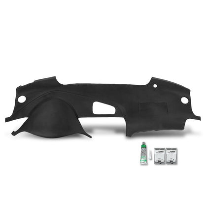 Solid Spare TPE Dash Cover Cap Dashboard Overlay Black Fit For 2004-2008 Acura TL