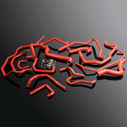 Solid Spare Fit For Renault 1985-1991 5GT R5 Turbo Red Silicone Radiator Hose Pipe Kit