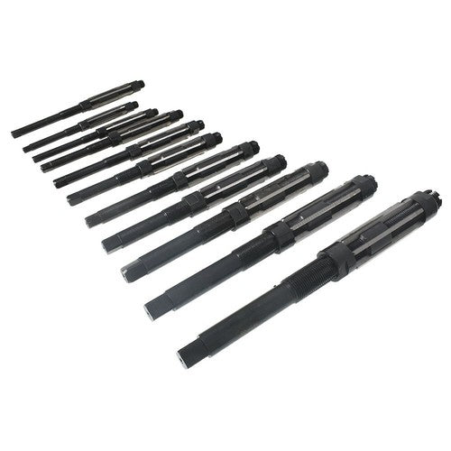 Solid Spare Adjustable 11Pcs Hand Reamers A-K, H4-H14, 15/32 to 1-1/2, HSS 6 Blades