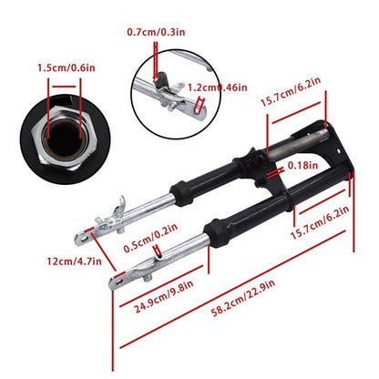 Solid Spare Complete Front Forks Shock Suspension Fit For Honda CRF50F XR50 2004-2014 Black