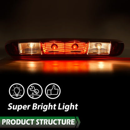 Solid Spare Fit For 07-14 Silverado Sierra High Mount 3rd Brake Light Cargo Combination Lamp