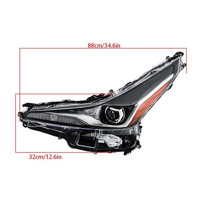Solid Spare Headlight Assembly Fit For Toyota Prius 2019 2020 2021 2022 Left Clear Lens LED