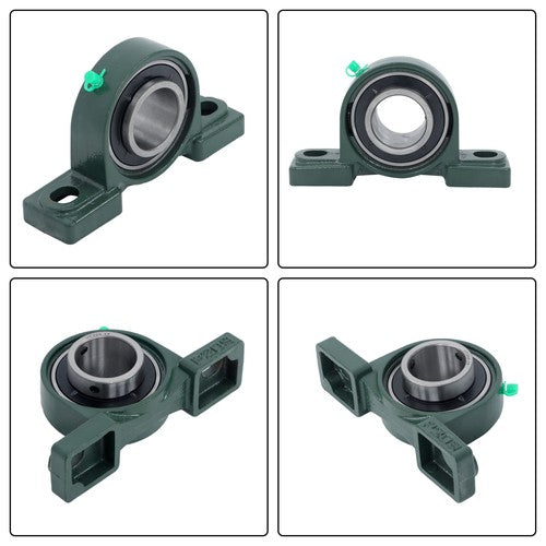 Solid Spare 1-3/4" Bore 2-Bolt 2Pcs UCP209-28 Pillow Block Bearing Self-Aligning Solid Base