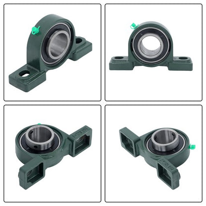 Solid Spare 1-3/4" Bore 2-Bolt 2Pcs UCP209-28 Pillow Block Bearing Self-Aligning Solid Base