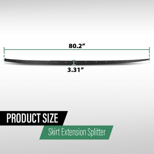 Solid Spare Fit For 12-18 BMW F30 F31 3 Series Sedan M Sport Side Skirt Extension Splitter