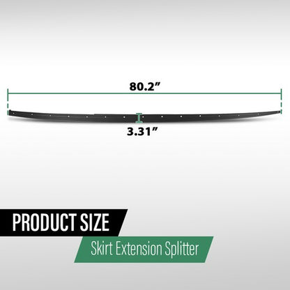 Solid Spare Fit For 12-18 BMW F30 F31 3 Series Sedan M Sport Side Skirt Extension Splitter