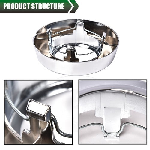 Solid Spare Fit For 94-97 Ford F250 F350 Super Duty Truck Front 4x4 Wheel Center Cap Open
