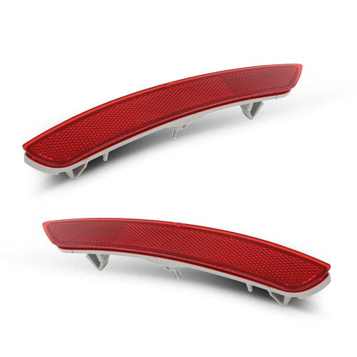 Solid Spare Rear Bumper Reflector Light Left+Right Red Fit For 2009-2018 Subaru Forester