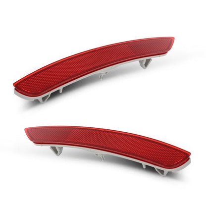 Solid Spare Rear Bumper Reflector Light Left+Right Red Fit For 2009-2018 Subaru Forester
