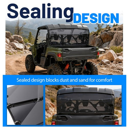 Solid Spare For Yamaha Viking 700 2013-Up 2014 15 16 UTV Tinted Rear Windshield Windscreen