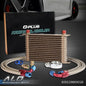 Solid Spare 15 Row AN10 Universal Aluminum Transmission Engine Oil Cooler+ Filter Adapter