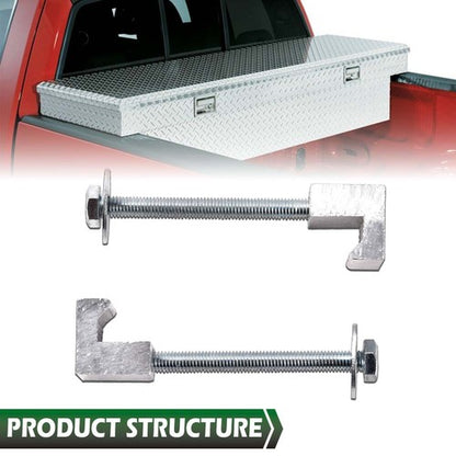 Solid Spare Fit For Tool Box Mount J Hook Toolbox Pickup Rail Mounting Clamp Tiedown Truck