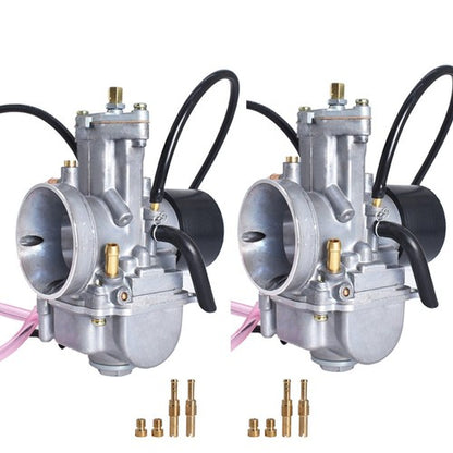 Solid Spare Fit For Yamaha Banshee 34MM 34 Mil Larger Carbs PWK - One Pair 2 X Carburetors