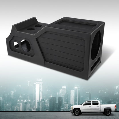 Solid Spare 12" Center Console Subwoofer Box Fit For 2007-2013 Chevy Silverado GMC Sierra