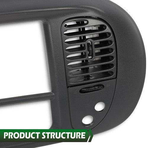Solid Spare Fit For 1997-2003 Ford F150 Expedition Gray Center Dash Radio Bezel w/ Air Vent