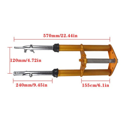 Solid Spare Gold Stock Front Forks Suspension Drum Brake Stock For Honda XR50 CRF50 2004-14
