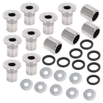 Solid Spare Silvery A Arm Bushing Bearing Shaft Kit For Kawasaki KFX400 Suzuki LTZ400 Z400