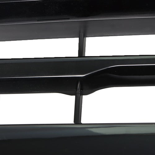 Solid Spare Front Bumper Upper Grille Assembly ABS Black For Chevy Silverado 1500 2016-2018