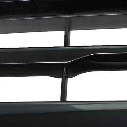 Solid Spare Front Bumper Upper Grille Assembly ABS Black For Chevy Silverado 1500 2016-2018