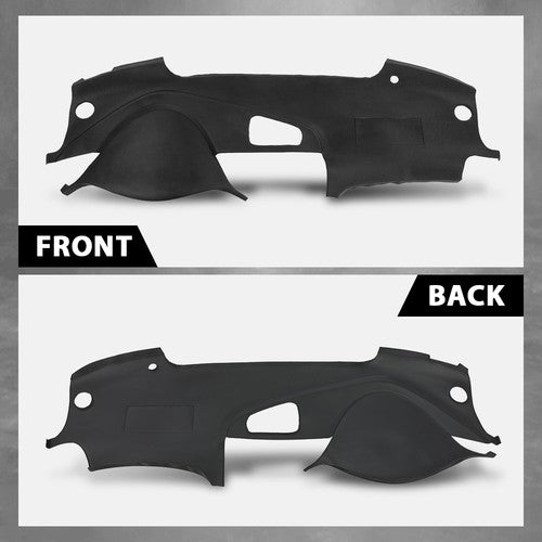 Solid Spare TPE Dash Cover Cap Dashboard Overlay Black Fit For 2004-2008 Acura TL