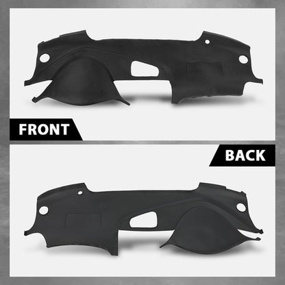 Solid Spare TPE Dash Cover Cap Dashboard Overlay Black Fit For 2004-2008 Acura TL