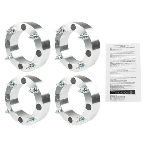 Solid Spare New For Polaris Ranger RZR Sportsman Silver 2" 4x156 Wheel Spacers 3/8"-24