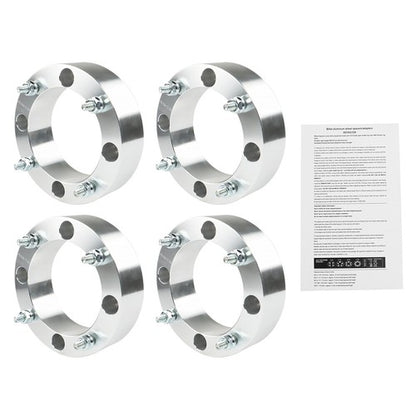 Solid Spare New For Polaris Ranger RZR Sportsman Silver 2" 4x156 Wheel Spacers 3/8"-24