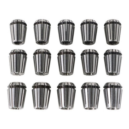 Solid Spare ER25 15Pcs Spring Collet 2MM to 16MM Set For CNC Engraving Machine Milling Lathe