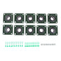 Solid Spare 10× UCF209-28 1-3/4" Bore Pillow Block Flange Bearing 4 Bolt Solid Base