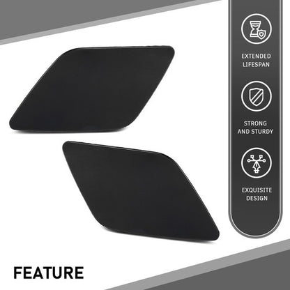 Solid Spare Fit For 2005-2008 Audi A6 Quattro Headlight Washer Cover Cap Left & Right Side