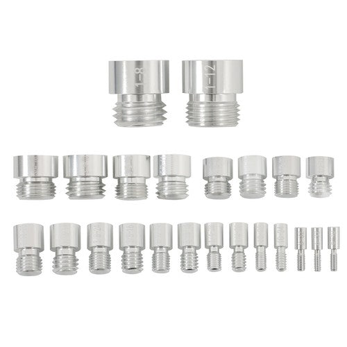 Solid Spare 23 Metric & 21 Inch Nut and Bolt Gauge 44 Nut and Bolt Thread Checker in Case