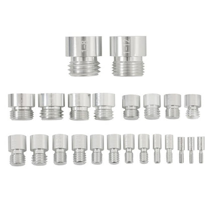 Solid Spare 23 Metric & 21 Inch Nut and Bolt Gauge 44 Nut and Bolt Thread Checker in Case