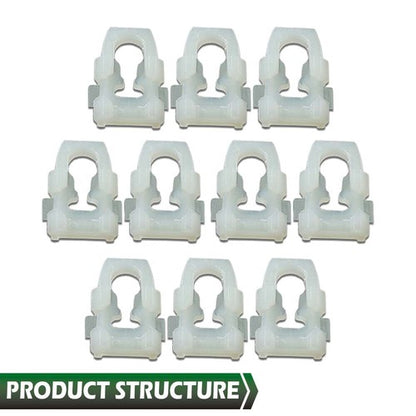 Solid Spare Fit For 1977-1990 Dodge Trucks Ramchargers Body Side Belt Molding Trim Clips