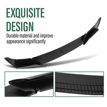 Solid Spare For 11-16 BMW F10 5 Series M Sport Bumper Front Lip Spoiler Splitter Gloss Black