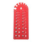 Solid Spare Nut and Bolt Thread Checker Portable 18 3/32 to 1/2 inch With Red Drill Bit Size