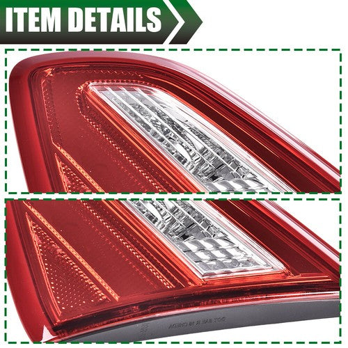 Solid Spare Fit For 2016-2018 Nissan Altima Right Inside Side Inner Tail Light Brake Lamp