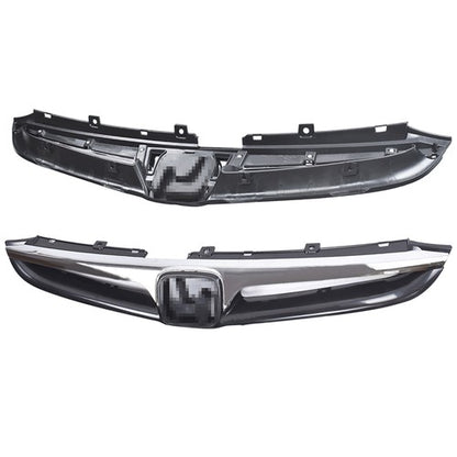 Solid Spare Plastic Black Chrome Front Fit For Honda Accord Sedan 2006-2007 Bumper Grille