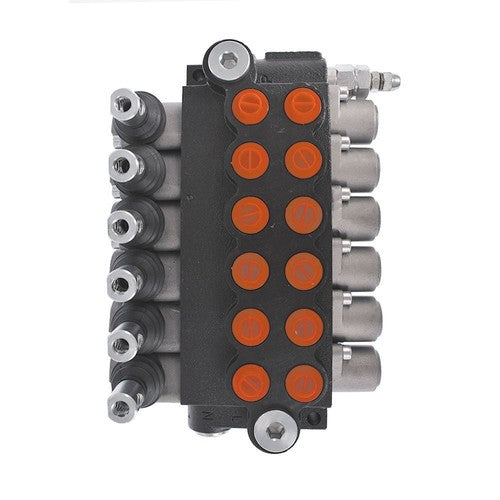 Solid Spare Hydraulic Control Valve Double Acting 13 GPM 3600 PSI SAE Ports 6 Spool