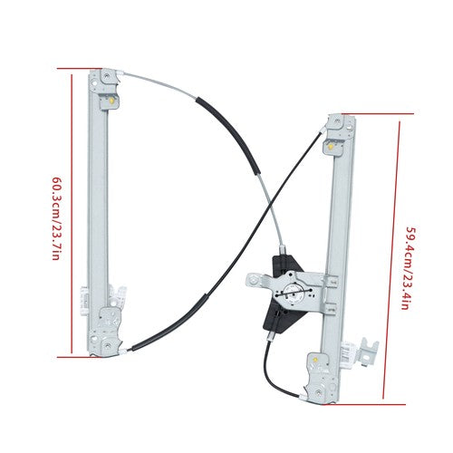Solid Spare Front Left Power Window Regulator w/o Motor For Infiniti QX60 2004 2005-2020