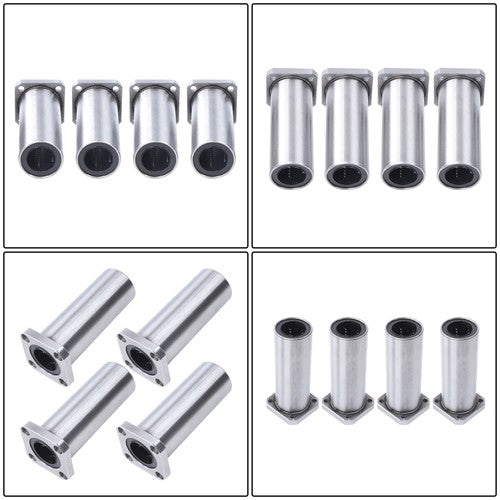 Solid Spare 4Pack of LMK25UU 25mm 40mm 59mm Square Linear Ball Bearings for CNC 3D Printer