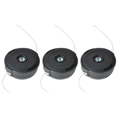 Solid Spare 3pc Trimmer Head For Husqvarna Weedeater Cutter Line Head 128L 128LD 128LDX 128R