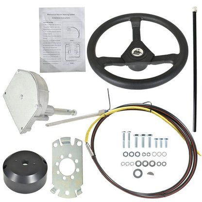 Solid Spare 10FT SS13710 Boat Cable With Wheel For Marine Engine Turbine Steering System New
