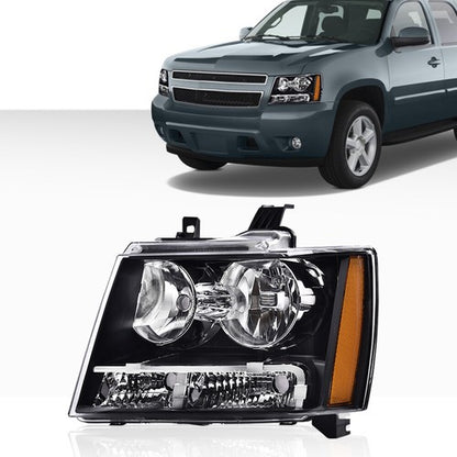 Solid Spare Headlight Lamp Left Driver Side Fit For 2007-2014 Chevy Avalanche Suburban Tahoe