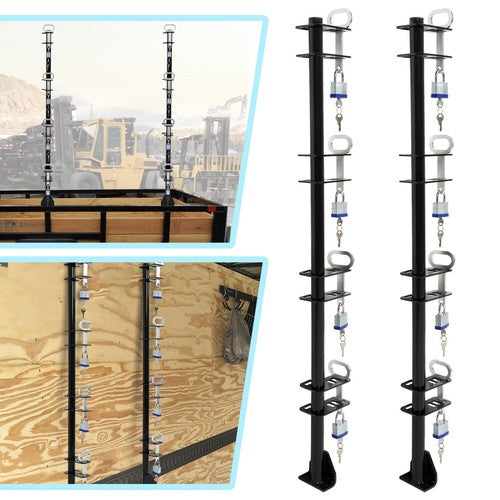 Solid Spare Set of 4-Place Lockable Weeder Trimmer Rack Holders For Enclosed or Open Trailer