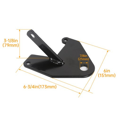 Solid Spare For Honda 250 Recon TRX ATV Ball Hitch 97-18 Powder Coated Finish With Hardware